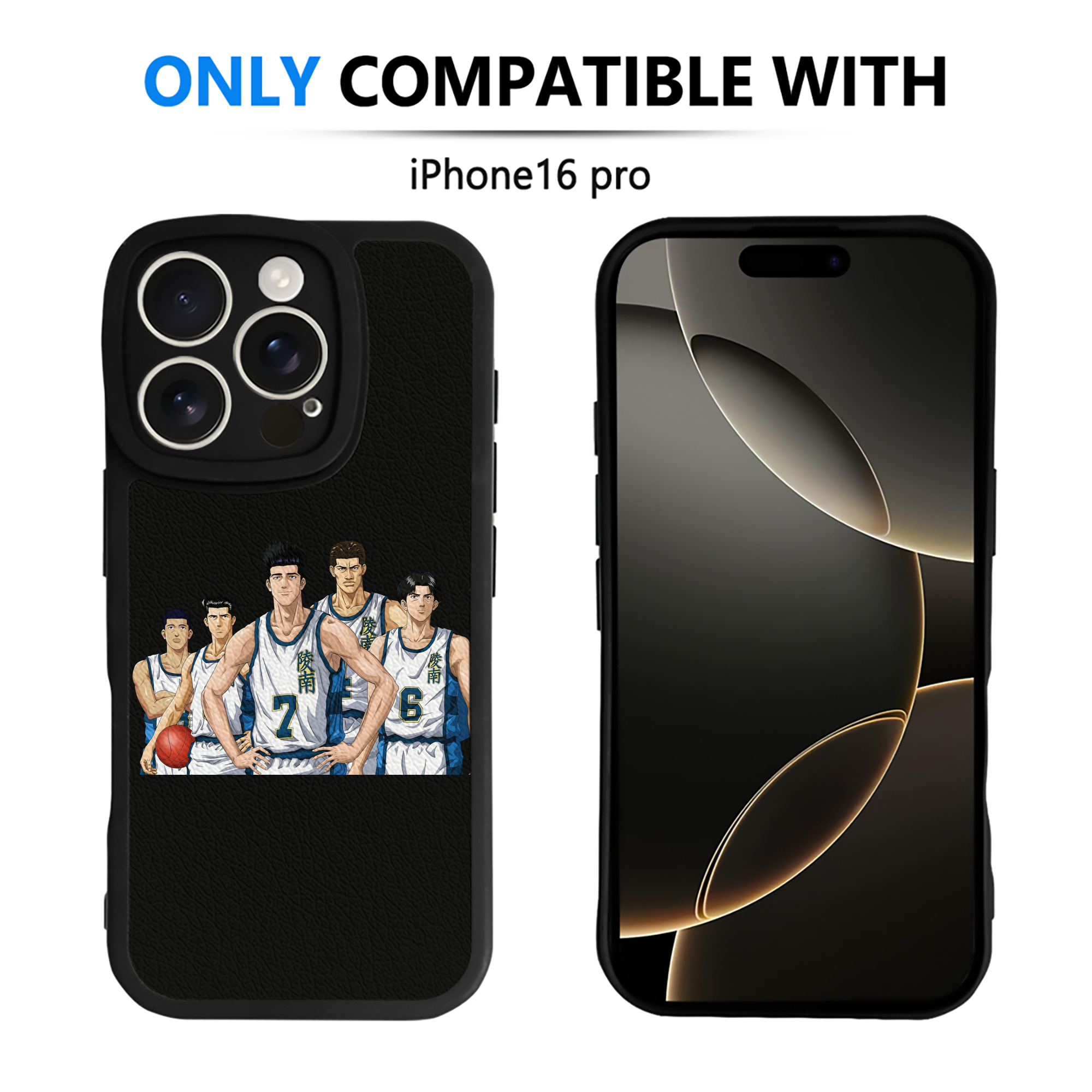 （画像用） SLAM DUNK／スラムダンク 【iPhone 16シリーズ対応】シリコンスマホケース（レザー調） 材質：シリコン